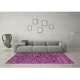 thumbnail image 3 of Ahgly Company Indoor Round Abstract Pink Modern Area Rugs, 8' Round, 3 of 4