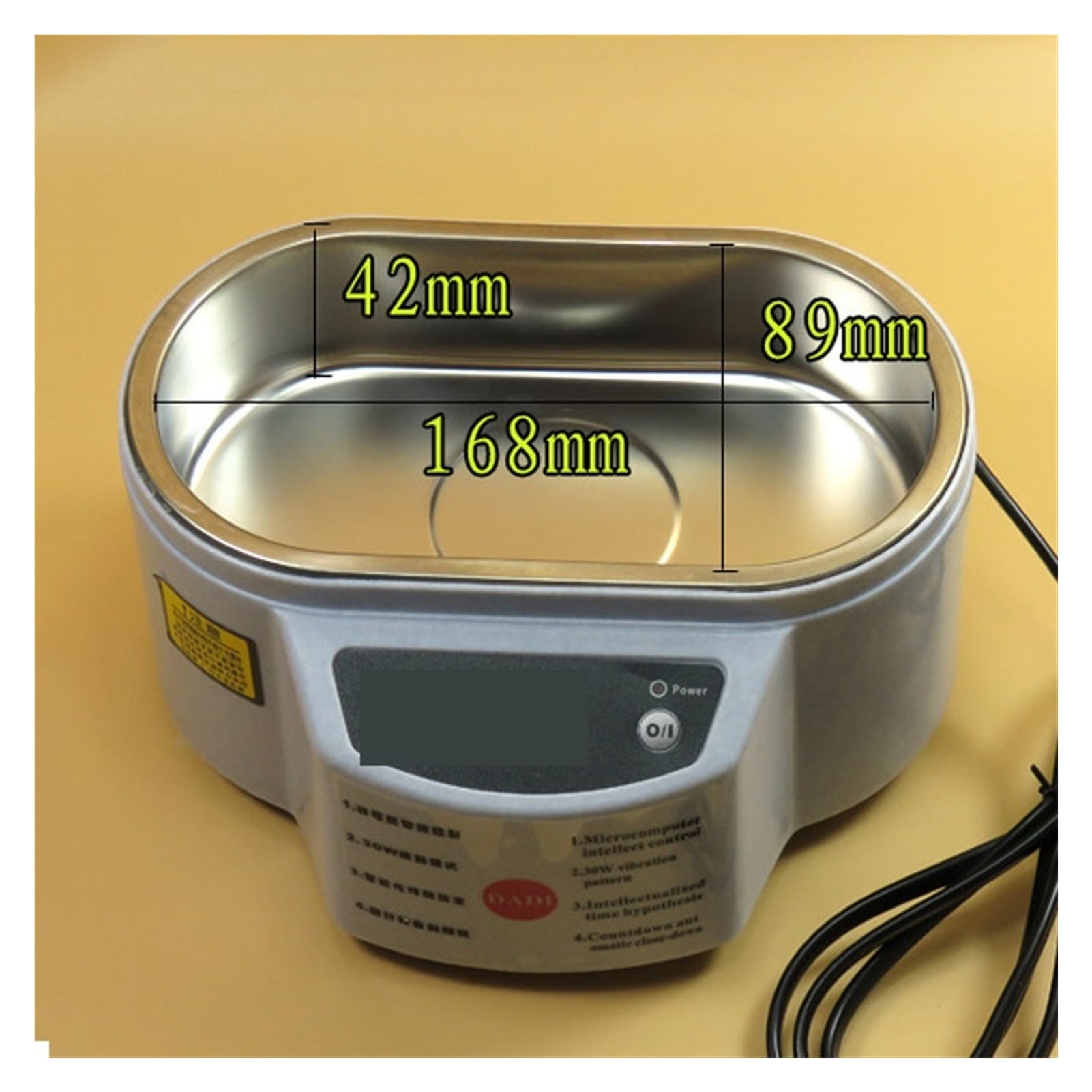 Ultrasonic Jewelry Cleaner Bath for Watches Contact Lens Glasses Denture Teeth Electric Makeup Razor Brush Cleaner ,Strong Cleaning