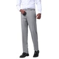 thumbnail image 5 of AZoiNM Men's Slim Fit Dress Pants Flat Front Business Casual Trousers 4 Pocket Polyester Viscose Blend, 5 of 14