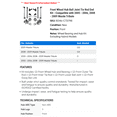 thumbnail image 2 of Front Wheel Hub Ball Joint Tie Rod End Kit - Compatible with 2005 - 2006, 2008 - 2009 Mazda Tribute, 2 of 2