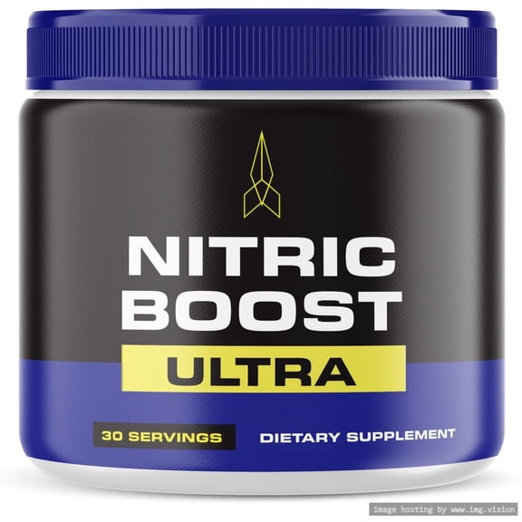 Nitric Boost Ultra Powder, Official Formula to Support Energy Levels and Blood Flow, Nitric Booster Ultra in a Jar, NitricBoost Ultra Reviews (30 Servings)