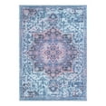 thumbnail image 3 of Unique Loom Renaissance Collection Area Rug - Roma (7' 10" x 11' Rectangle Light Blue/Orange), 3 of 7