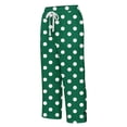 thumbnail image 3 of Maean Women's Capri Pants Polka Dots Straight Leg Elastic Waist Drawstring Trousers Casual Capris Pant, 3 of 5