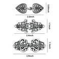 thumbnail image 6 of 3Pcs Shawl Collar Clip Buttons Sweater Cardigan Clips Electroplated 3 Styles Shawl Closures Buckles Clothes DIY Supplies, 6 of 7