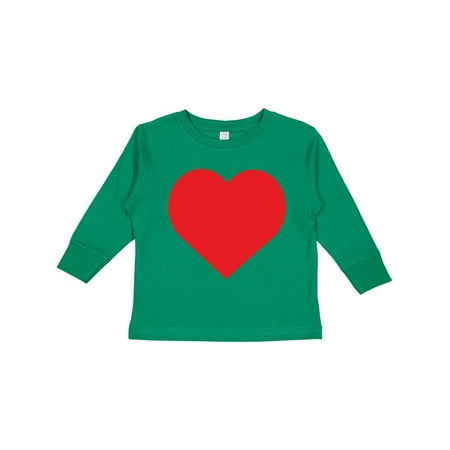 

Inktastic Red Heart Gift Toddler Boy or Toddler Girl Long Sleeve T-Shirt