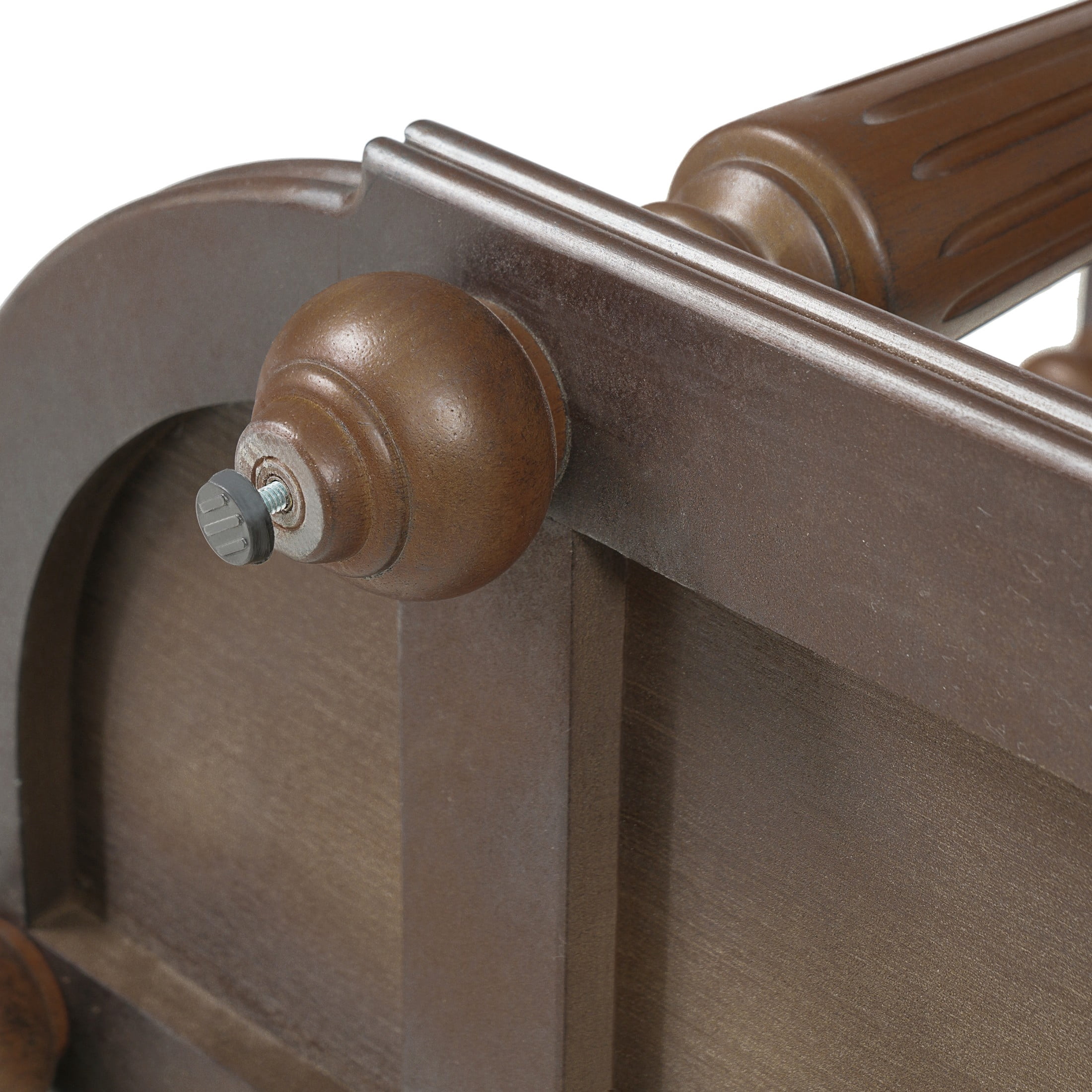 Christopher Knight Home Vintage Half Moon Wood Console Table with Drawers and Open Shelf, Walnut