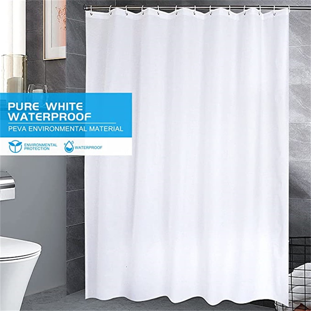 Kepooman Heavy Duty Waterproof Shower Curtain Liner, Bathroom Shower Curtain Liner, 72" W x 72" H, Frosted, White Kepooman Heavy Duty Waterproof Shower Curtain Liner, Bathroom Shower Curtain Liner, 72" W x 72" H, Frosted, White