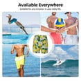 thumbnail image 6 of Uemuo Lemon1 Pattern Mens Swim Trunks Quick Dry Board Shorts with Mesh Lining, Stretch Beach Shorts Quick Dry No-Chafing Board Shorts-, 6 of 9