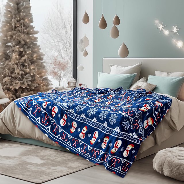 Couverture Rétro Atomique Mi-Siècle Moderne, Couvertures Douces en Flanelle pour Lit, Jeté Douillet Léger en Peluche, Cadeaux pour Femmes Hommes Garçons Filles Sofa Canapé Chambre Salons Chaud Toutes Saisons, Déco Maison, 60"x50 Pouces