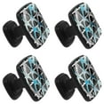 thumbnail image 2 of 4 Pcs Square Cabinet Handle Cupboard Knob Drawer Pulls Handle Shark Drawer Knobs with Screws Furniture Decoration, 2 of 7