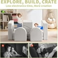 thumbnail image 4 of wanan Kids Couch 10PCS, Toddler Couch with Modular Kids Couches for Playroom Bedroom, 10 in 1 Multifunctional Toddler Couches for Playing, Indoor Kid Sofa for Boys Girls (Corduroy Beige), 4 of 16