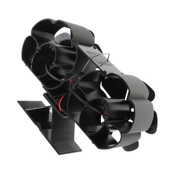 Fireplace Fan Quiet Operation 180-220CFM 1400rpm Aluminum Alloy 6 Blade Heat Powered Wood Stove