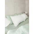 thumbnail image 3 of Pavish Export Linne Duvet Cover Sage Green Washed Bedding Donna Quilt Cover Set With 2 Pillow Case Button Queen, 3 of 4