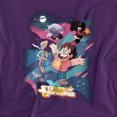 thumbnail image 2 of Steven Universe Group Shot Unisex Adult T Shirt, Purple, 4X-Large, 2 of 6
