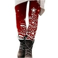 thumbnail image 2 of AOOCHASLIY Womens Christmas Pants Womens Fashion Casual Printed Tight Leggings High Waist Long Pants, 2 of 5