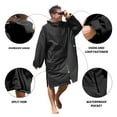thumbnail image 3 of Fleece Lining Swim Parka for Adult Kids, Waterproof Windproof Versatile Swim Jacket Coat for Men Women, Changing Poncho Robes for Adult, Kids and Youth for Swimming, Surfing, 3 of 9