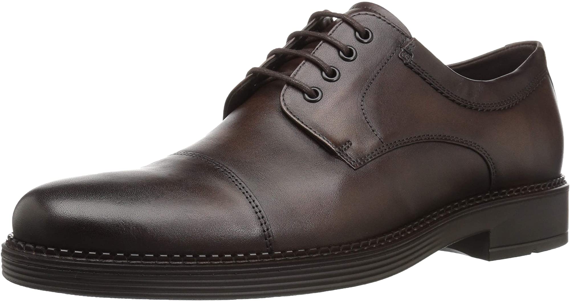 ecco newcastle cap toe tie