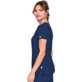 thumbnail image 3 of MED COUTURE Women V-Neck Racerback Top, Color: Navy, Size: L (8416-NAVY-L), 3 of 5
