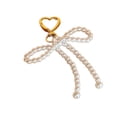 thumbnail image 6 of Pearl Bowknot Heart Keychain Cute Decorations Keyring Ornament Backpack Handbag Charm Pendant for Girls Women, 6 of 9