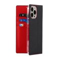 thumbnail image 4 of SaniMore Wallet Case for iPhone 14 Pro Max 6.7" 2022, Wrist Strap Flip Kickstand Card Slots Genuine PU Leather Shockproof TPU Shell Anti-fall Full-body Protective Cover For iPhone 14 Pro Max, Red, 4 of 8