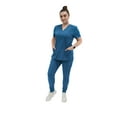 thumbnail image 5 of Fubu Women's 5-Pocket V-Neck Scrub Top Medical Nursing Uniform, 5 of 6