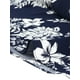 thumbnail image 5 of Conjunto de 2 piezas de vestido y chaqueta INSPIRE CHIC para mujer, vestido sin mangas de gasa con estampado floral y conjunto de chaqueta con panel de contraste, talla L azul, 5 of 6