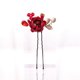 thumbnail image 2 of 10 pinzas para el pelo con flores de tela, palitos para el pelo con forma de rosa, palillos para el pelo recogidos para bodas y fiestas., 2 of 7