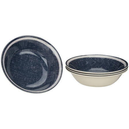 - Mainstays Navy Linen Bowl, 4 Pack