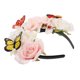 thumbnail image 2 of Diadema floral para fiesta de té, diadema con flores simuladas y mariposas, decoración para el tocado, 2 of 8