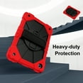 thumbnail image 6 of Dteck Case for Samsung Galaxy Tab A9+/ A9 Plus Case 11 Inch with Hand Strap Kickstand/Shoulder Strap,Sturdy Shockproof Galaxy A9 Plus Tablet Case 2023 SM-X210/X216/X218,Red+Black, 6 of 7