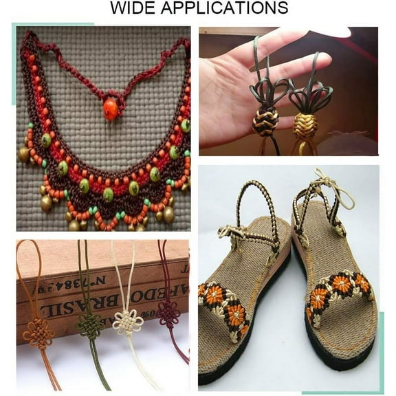 1 Roll 109 Yards Nylon Jewelry Thread Cord 0.8mm Chinese Knotting Beading Cord for DIY Jewellery Making Macrame Kumihimo Shamballa Bracelet - Chocolate