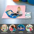 thumbnail image 3 of KAINSY Custom Rainbow Toddler Nap Mat for Daycare, Personalized Name Sleeping Mat with Pillow and Blanket,Soft & Comfortable Roll-Up Nap Mat for Preschool, Kindergarten, Camping, Travel, 3 of 8