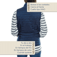 thumbnail image 2 of Chaleco para dama ligero calientito, resistente al agua, para invierno, Azul MACAR Chaleco dama azul M, 2 of 7