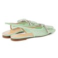 thumbnail image 4 of XYD Women Layered Bowknot Crystal Studs Flats Pointed Toe Elastic Slingback Shoes Gorgeous Prom Bridal Sandals Size 8.5 Green, 4 of 4