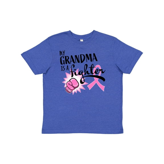 Inktastic My Grandma is a Fighter Breast Cancer Awareness Youth T-Shirt