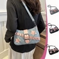 thumbnail image 1 of Fiudx Bolso de Mezclilla con Diseño de Cadena Moderno, Elegante Bolso de Hombro, Ligero y Versátil, Ideal para Ir de Compras, Ir de Trabajo o de Viaje, con Correa Ajustable, Tamaño 24,5 X 15 X 6 Cm., 1 of 7