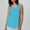 Sky Blue, variant on SHITINN Ladies' Casual Fashion Tank Top Spaghetti Strap Camisole V Neck Sleeveless Breathable Fabric Spring/Summer Wear Multiple Colors 2x Women Tops Berry Top Women Long Camisole Top plus Size Top