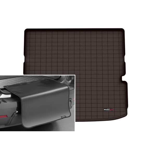 WeatherTech Cargo Trunk Liner with Bumper Protector compatible with 2022-2026 Nissan Pathfinder - Behind 2nd Row w/ Bumper Protector, Cocoa