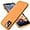 Orange, variant on Compatible with iPhone 12 Pro Max Case 6.7 inch(2020),[Silky and Soft Touch Series] Premium Soft Liquid Silicone Rubber Full-Body Protective Bumper Case (Lavender)