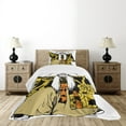 thumbnail image 4 of Ambesonne Kabuki Quilted Bedspread Set 2 Pcs, Character Actor Art, Twin Size, Multicolor, 4 of 5