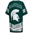 thumbnail image 3 of Women's Gameday Couture Green Michigan State Spartans Perfect Score Mini T-Shirt Dress, 3 of 3