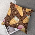 thumbnail image 7 of Cute dessert pillowcase, cushion cover, ice cream pattern sofa pillowcase, popsicle pattern  Set of 2 Multiple specifications, 7 of 7
