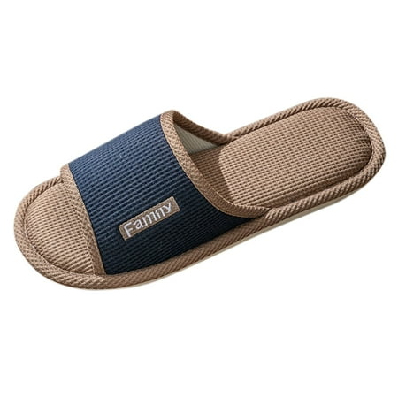 

Sandals Women Dressy Summer Mens Indoor Non Slip Home Slippers Four Seasons Linen Slippers Couple Models Womens Shoes Flats