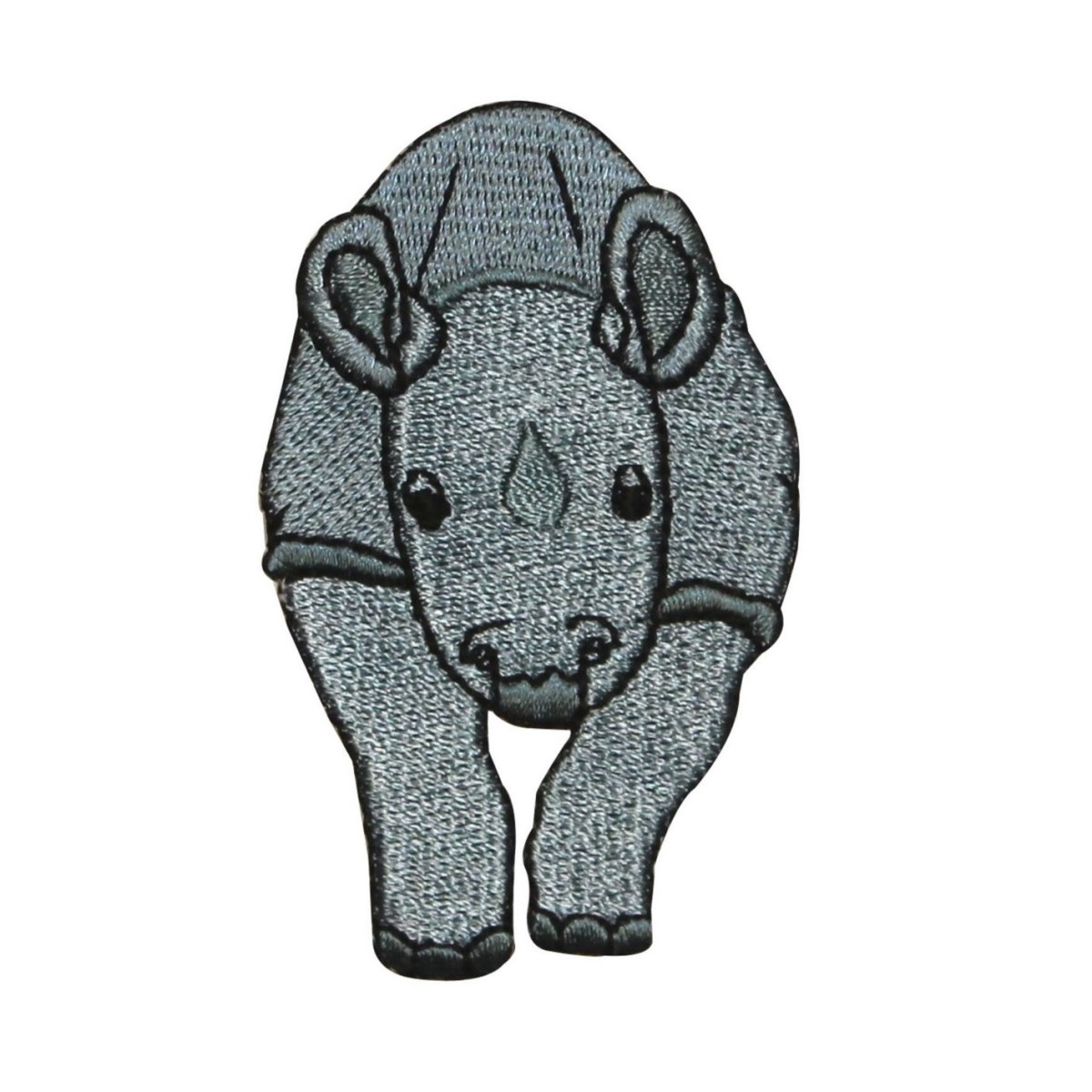 ID 0693 Rhinoceros Calf Patch Baby Rhino Wild Life Embroidered Iron On
