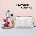 thumbnail image 4 of Simple Drawing Cute Rabbit Carrot Makeup Bag, Large Capacity Travel Cosmetic Bag for Women Girls- Travel Toiletry Bag Leather Portable Waterproof Makeup Case Organizer with Handle, 4 of 4