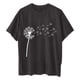 thumbnail image 3 of Camisetas de Manga Corta para las Mujeres Impreso Cuello Redondo Suelto Camiseta, Casual Cuatro Estaciones Blusa para el Hogar, 3 of 3