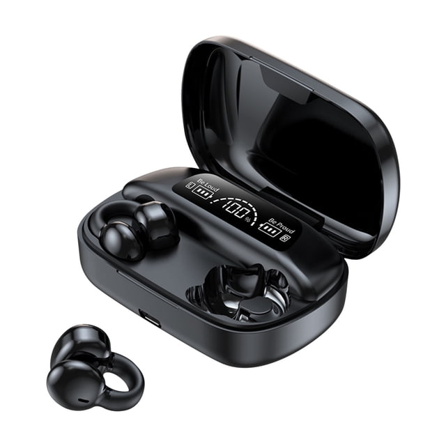 Auriculares inalámbricos Bluetooth 5.3 (2023) | Auriculares deportivos intraaurales con pantalla digital y estuche de carga | 6 horas de reproducción y micrófono con cancelación de ruido