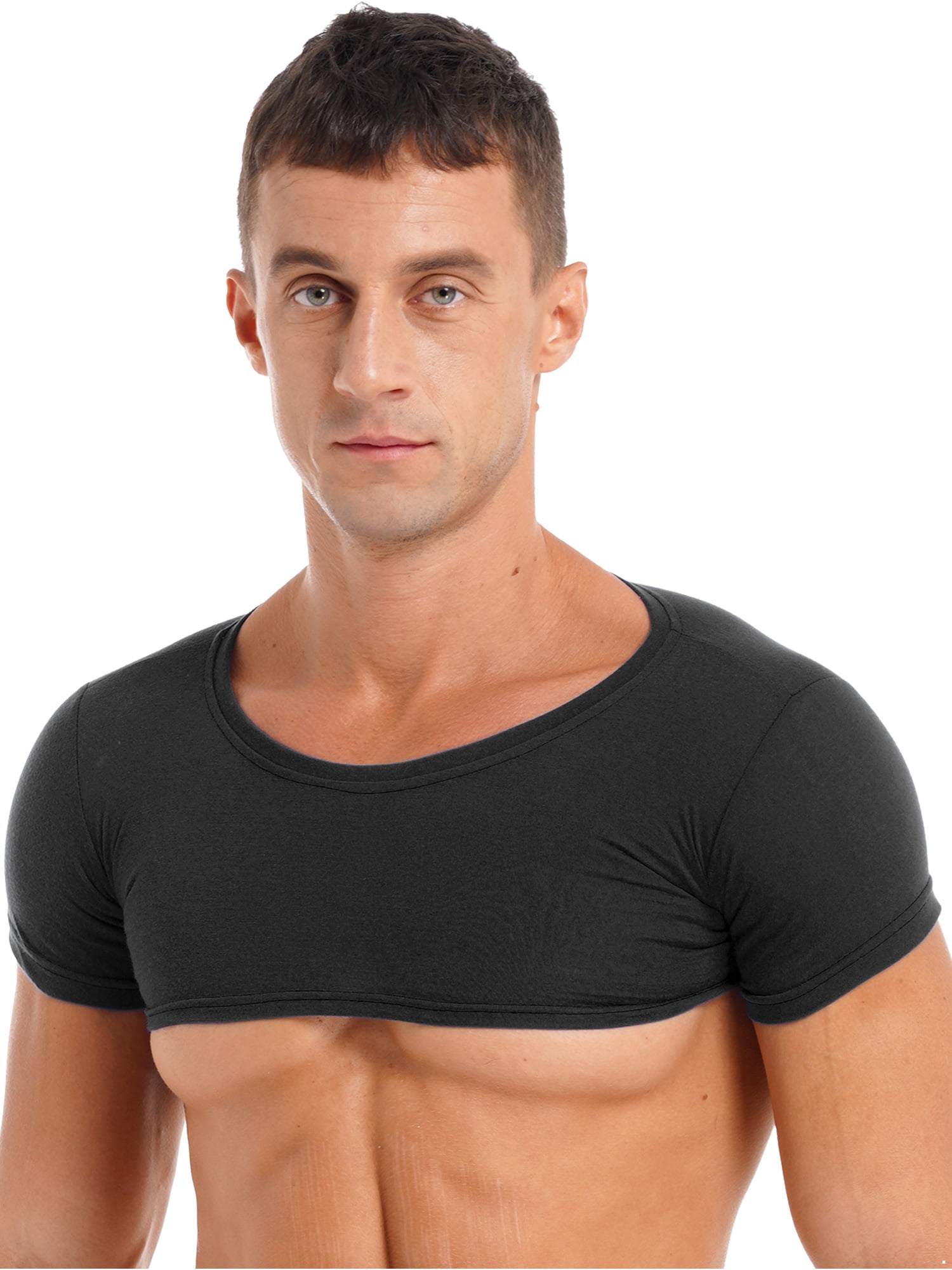 black rave crop top