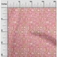 thumbnail image 1 of oneOone Viscose Chiffon Fabric Stripe & Square Geometric Printed Craft Fabric BTY 42 Inch Wide, 1 of 4