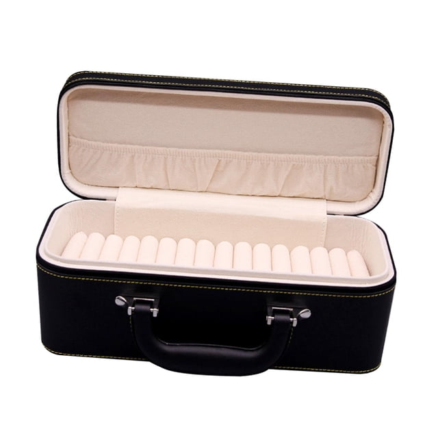Caja de almacenamiento Sunnimix Caso del brazalete negro y beige